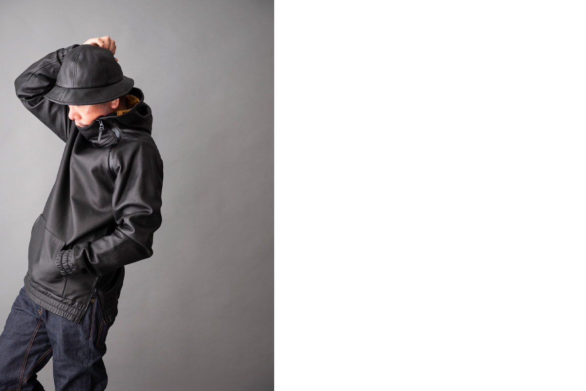 LEATHER SIDE ZIP PARKA | TOPS | オンラインショッピング | ROARS