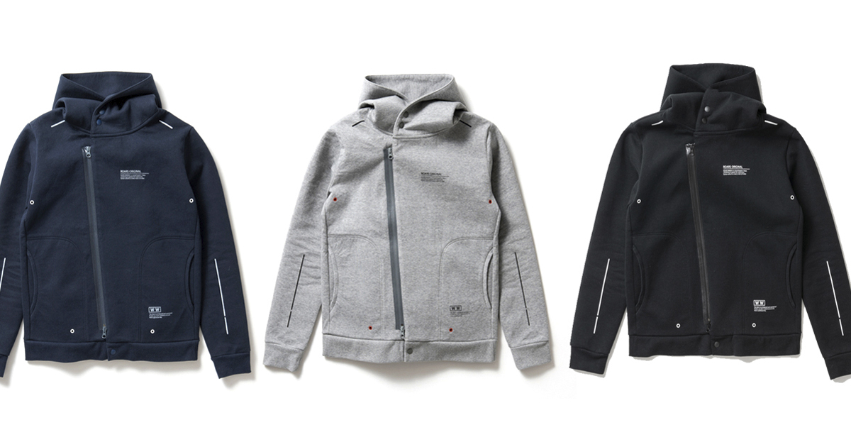 ROARS ORIGINAL バイカー　パーカー LETHER SIDE ZIP PARKA / レザーサイドジップパーカー 素材は